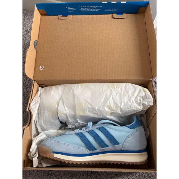 NEW IN BOX Adidas Originals SL 72 RS Shoes Size 6.5 Mens Ink Blue Clear Sky